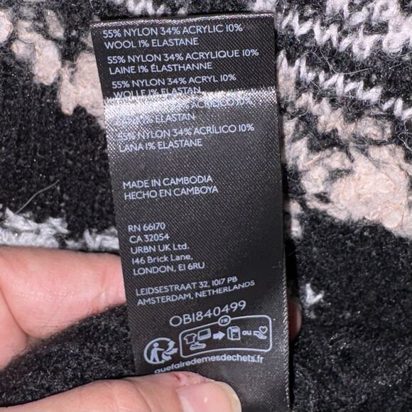 Anthropologie Slouchy V-Neck Distressed Sweater Oversized Soft Cozy SMALL - Picture 8 of 10